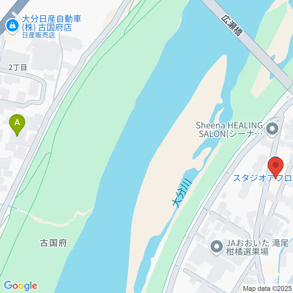 大分studio AFRO周辺のホテル一覧地図
