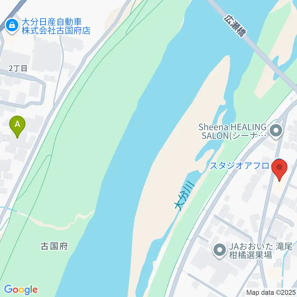 大分studio AFRO周辺のホテル一覧地図