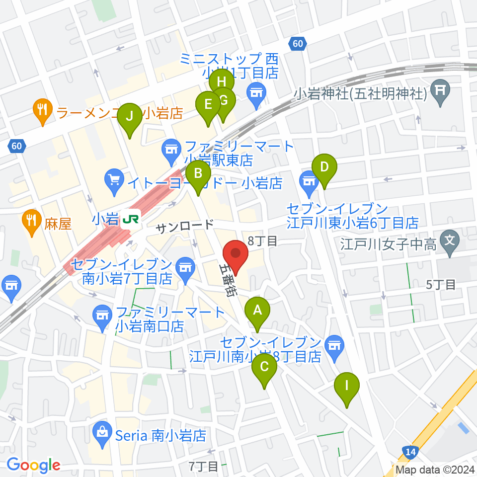 小岩STUDIO 2 TIMES周辺のホテル一覧地図