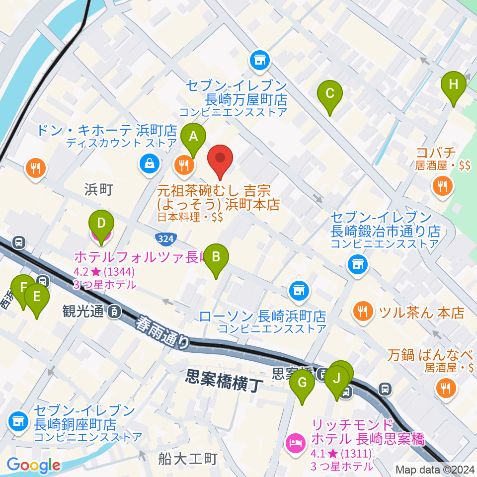 レイグルーム・ミュージック周辺のホテル一覧地図