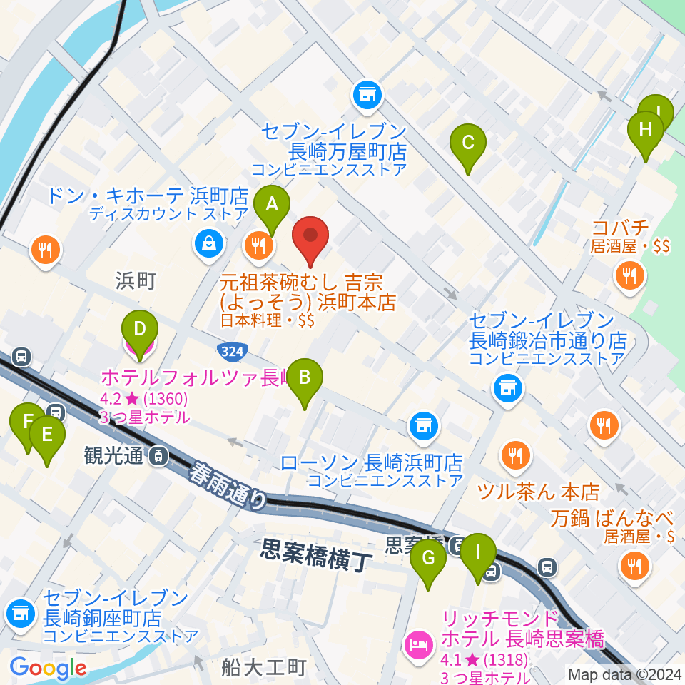 レイグルーム・ミュージック周辺のホテル一覧地図