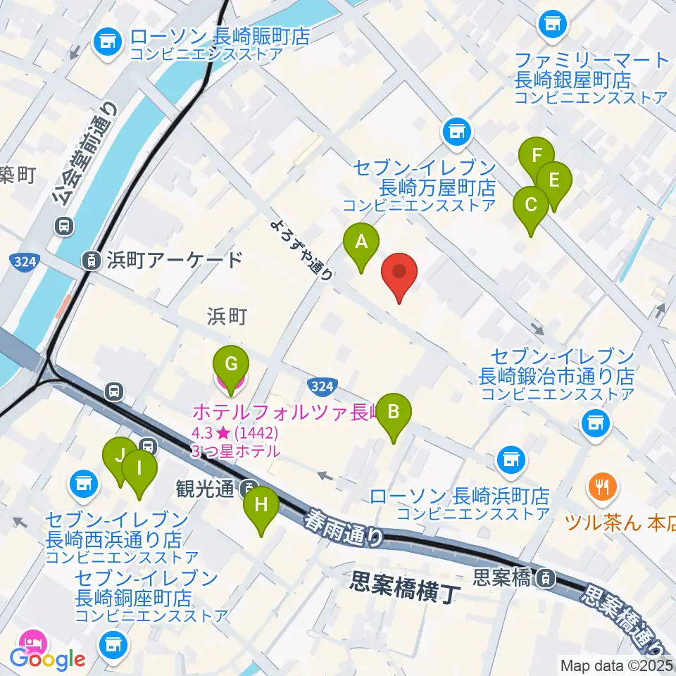 レイグルーム・ミュージック周辺のホテル一覧地図