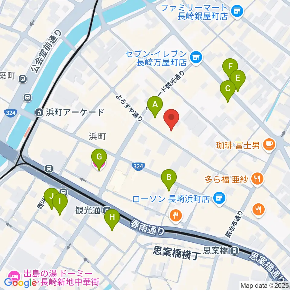 レイグルーム・ミュージック周辺のホテル一覧地図