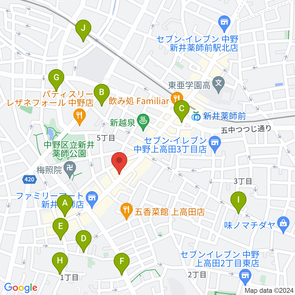 スペシャルカラーズ周辺のホテル一覧地図