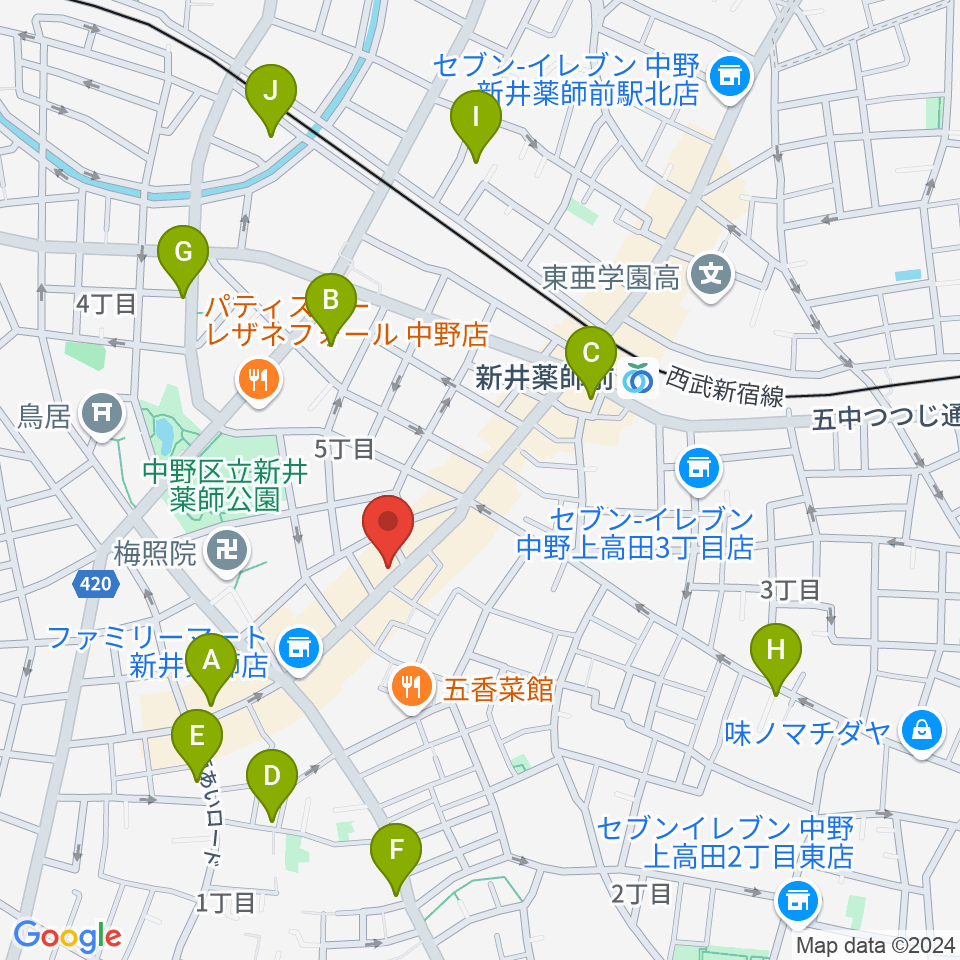 スペシャルカラーズ周辺のホテル一覧地図