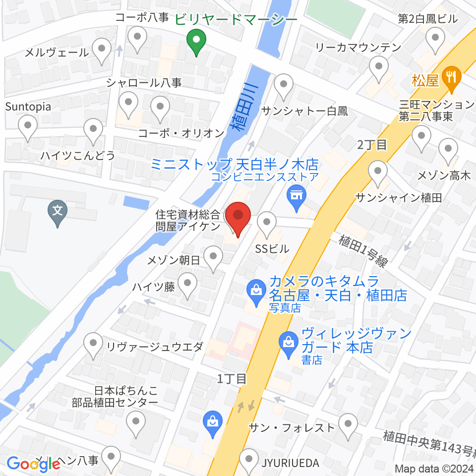 ゼロスタジオ周辺のホテル一覧地図