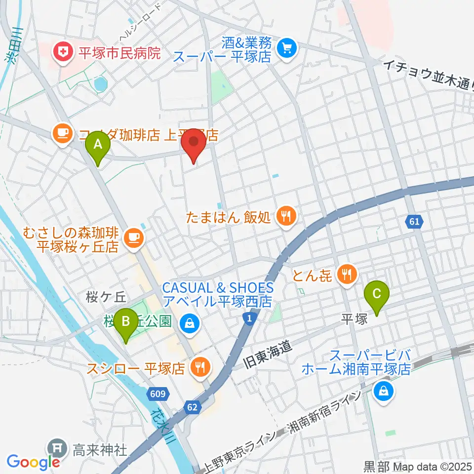 グーバス ミュージックインストゥルメンツ周辺のホテル一覧地図