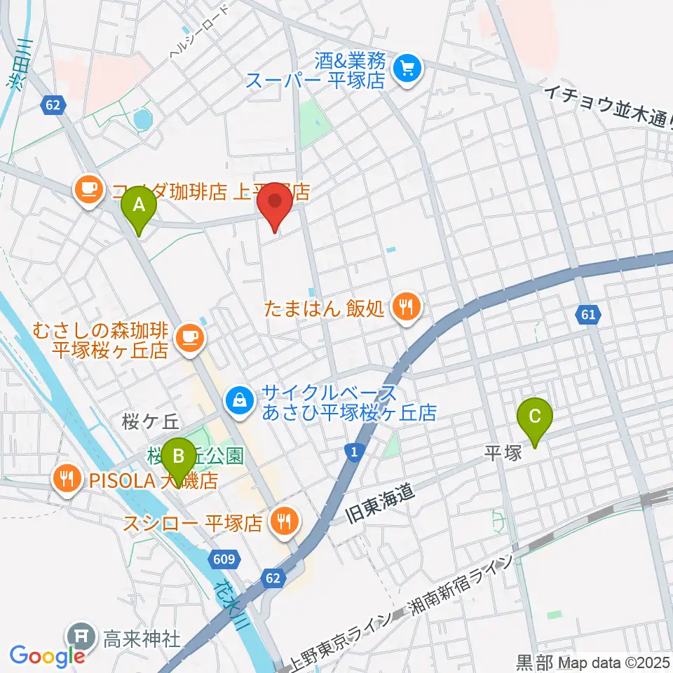 グーバス ミュージックインストゥルメンツ周辺のホテル一覧地図