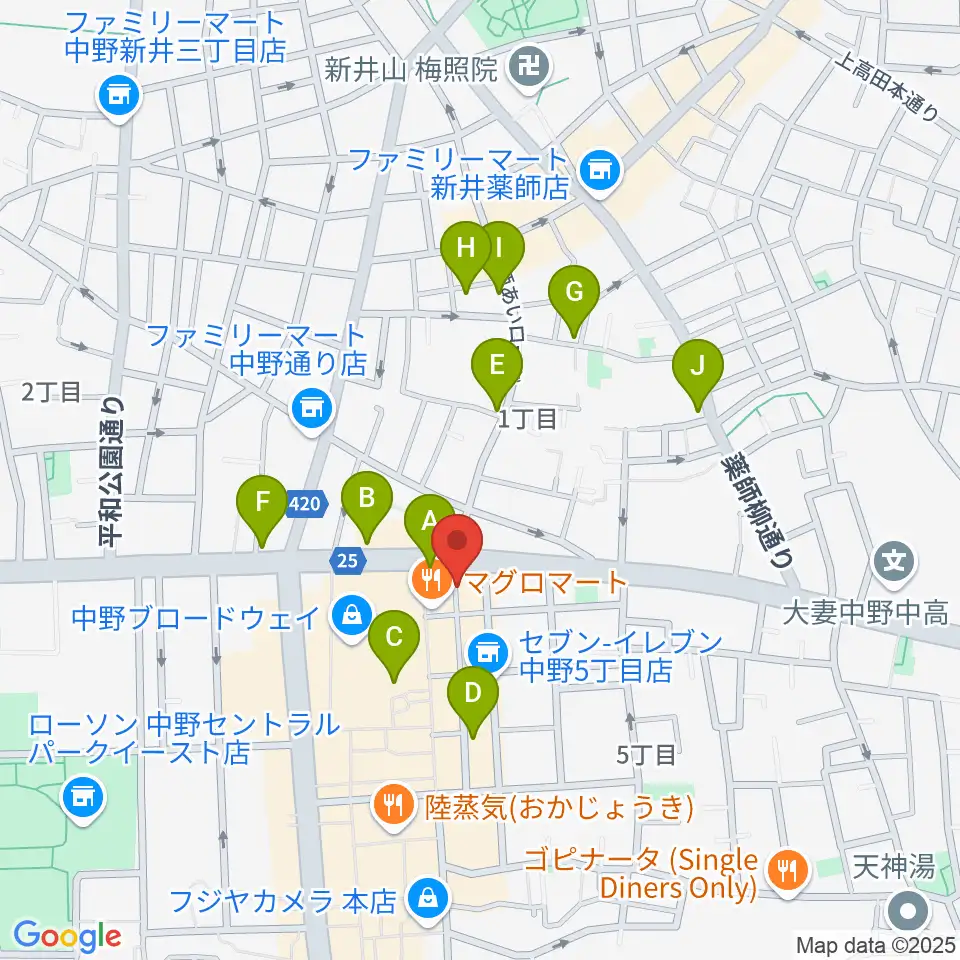 デイバイデイ周辺のホテル一覧地図