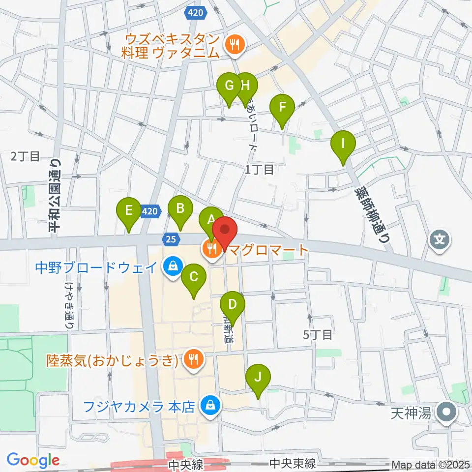 デイバイデイ周辺のホテル一覧地図