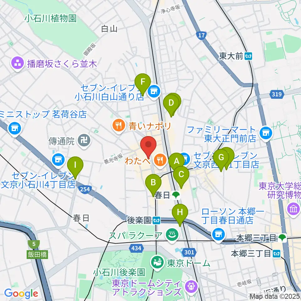 アルトフィールド音楽教室周辺のホテル一覧地図