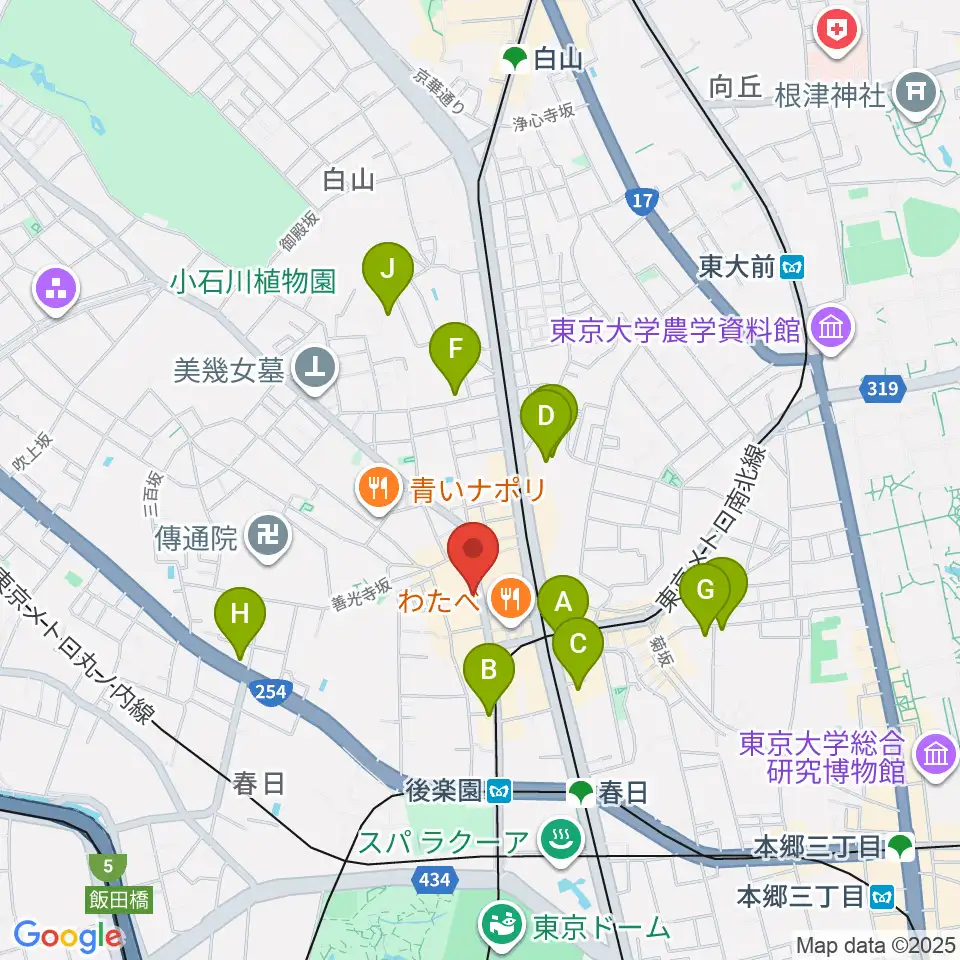 アルトフィールド音楽教室周辺のホテル一覧地図