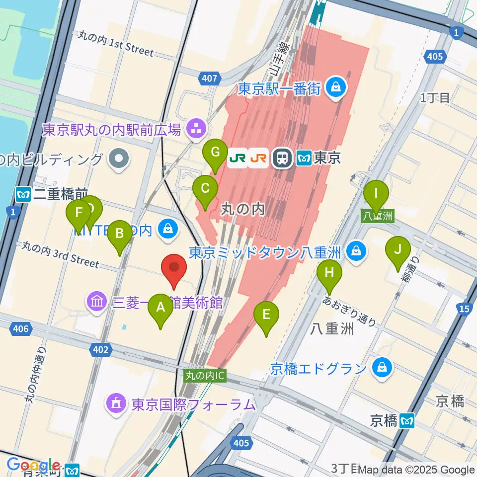 東京丸の内コットンクラブ周辺のホテル一覧地図