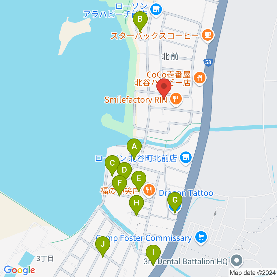 南国ピアノスタジオ周辺のホテル一覧地図