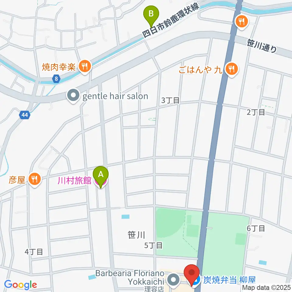 ジェシーズ周辺のホテル一覧地図