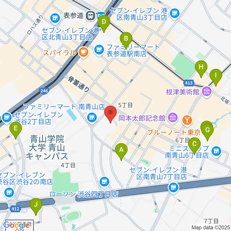 JBG音楽院 東京校周辺のホテル一覧地図