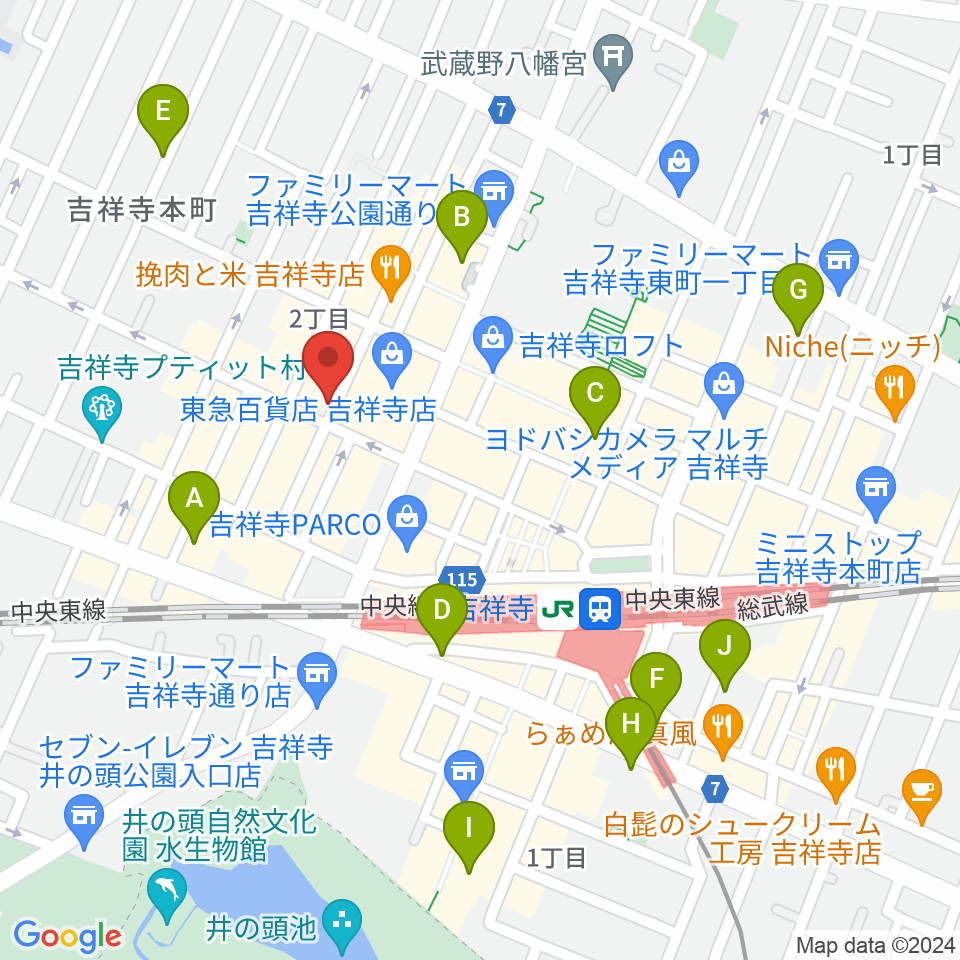 ROCK JOINT GB周辺のホテル一覧地図