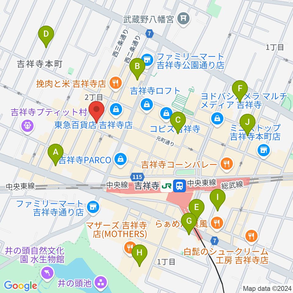 ROCK JOINT GB周辺のホテル一覧地図