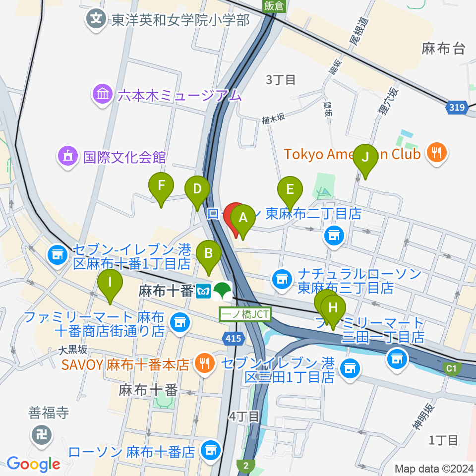 スタジオファイン周辺のホテル一覧地図