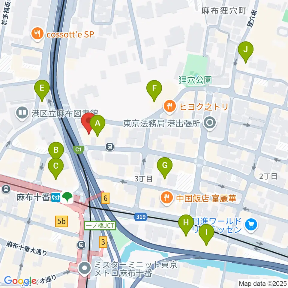 スタジオファイン周辺のホテル一覧地図