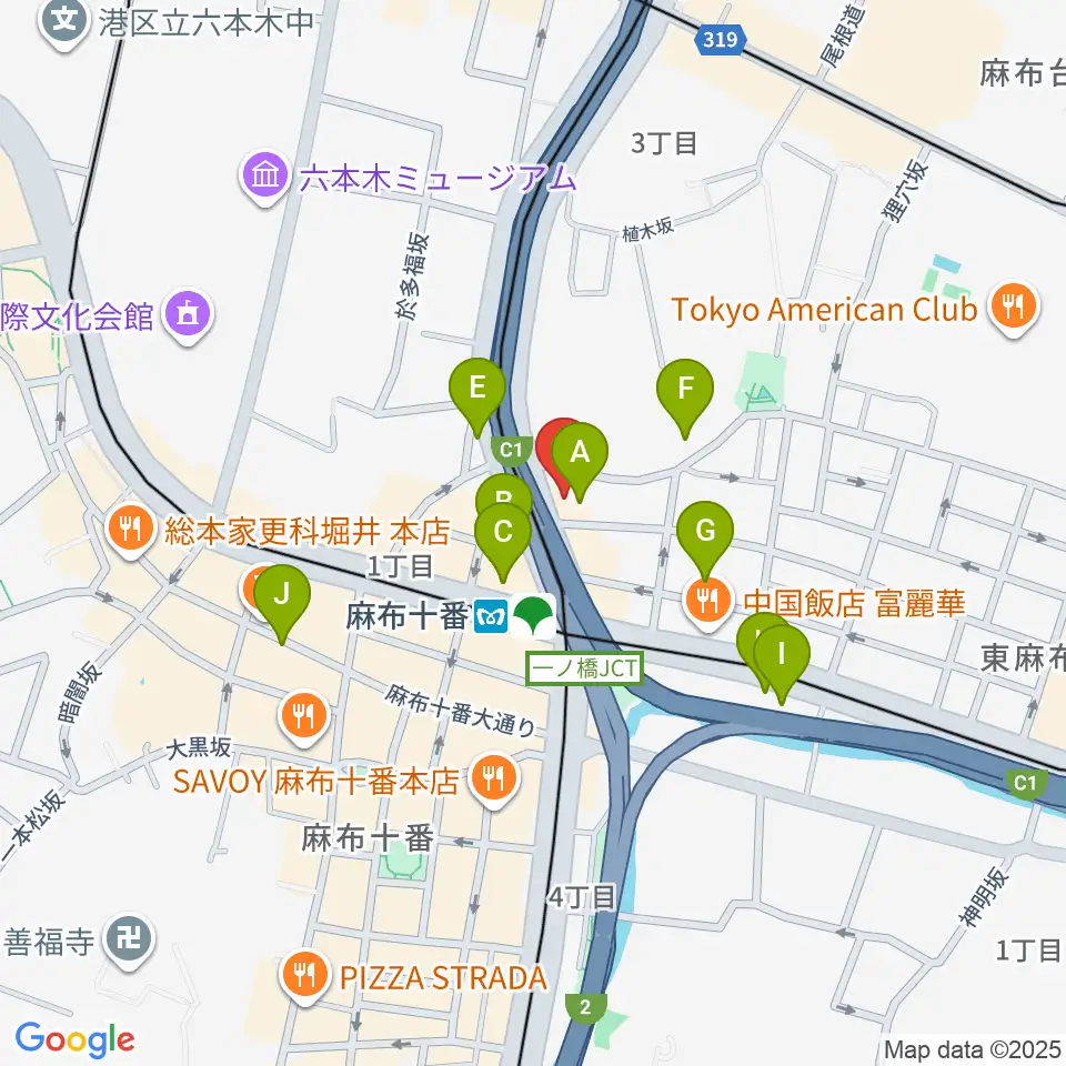スタジオファイン周辺のホテル一覧地図