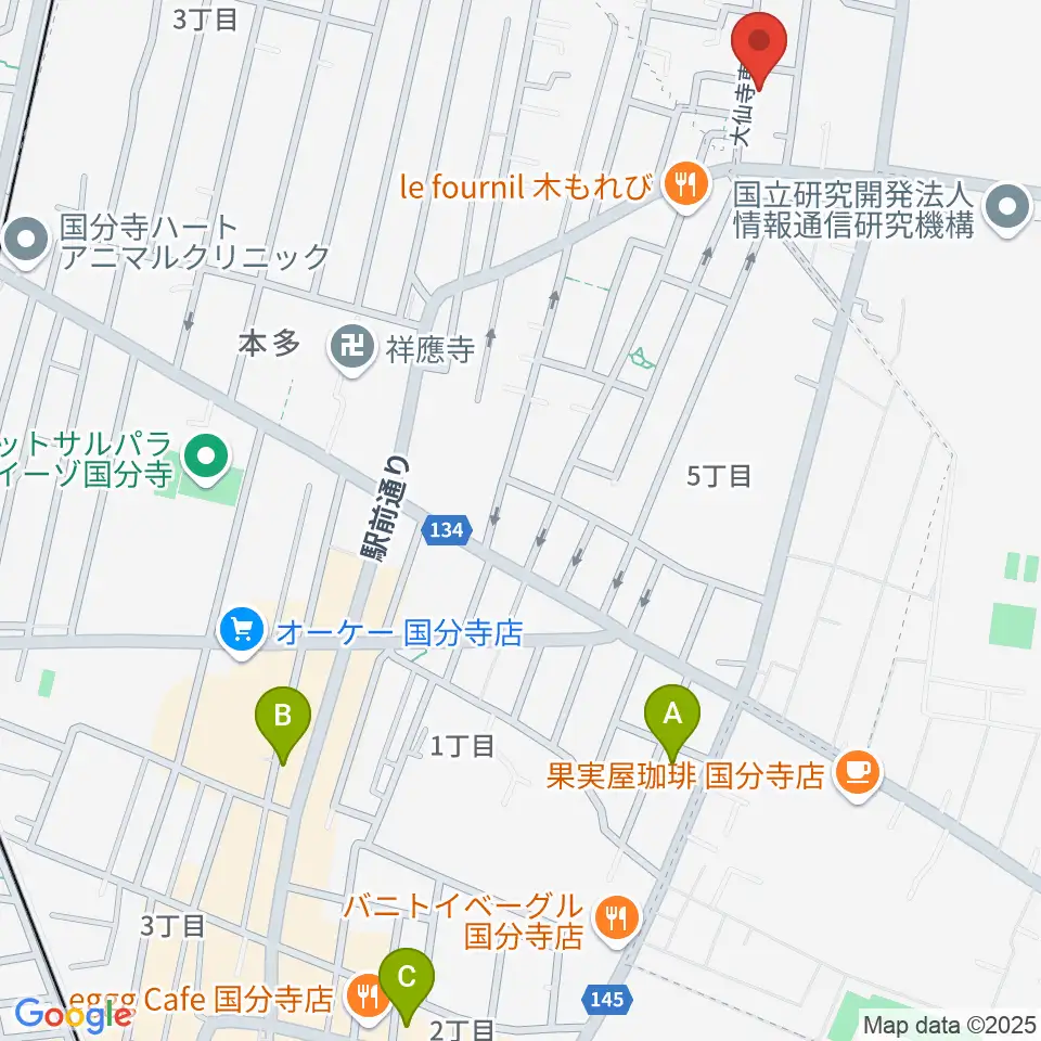 音楽教室 I STUDIO周辺のホテル一覧地図