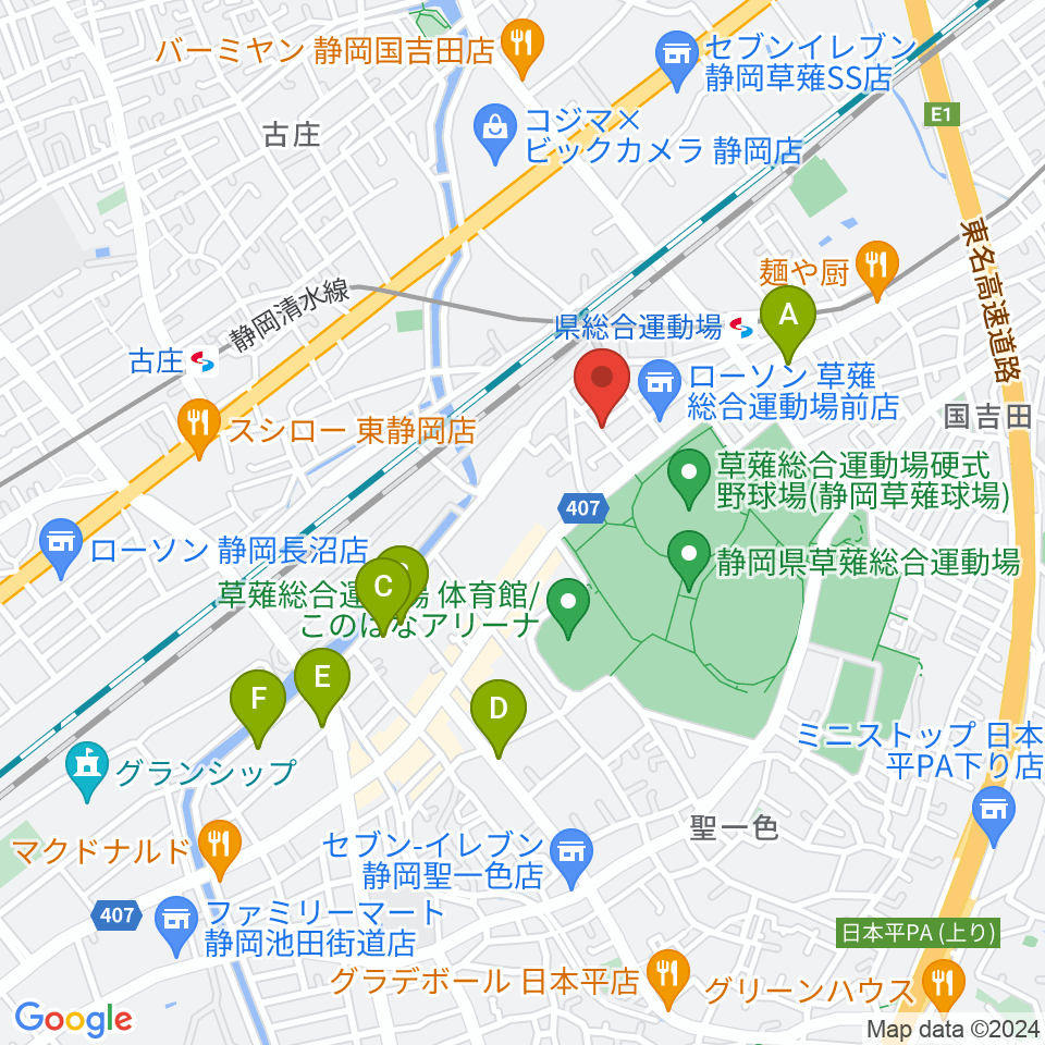 ヤマモトレコーディングスタジオ周辺のホテル一覧地図