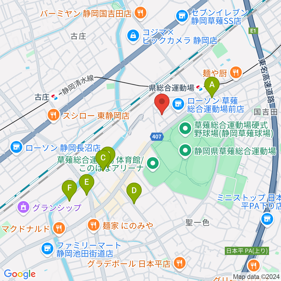 ヤマモトレコーディングスタジオ周辺のホテル一覧地図