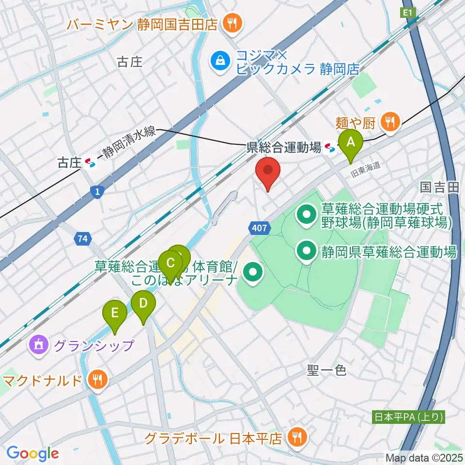 ヤマモトレコーディングスタジオ周辺のホテル一覧地図