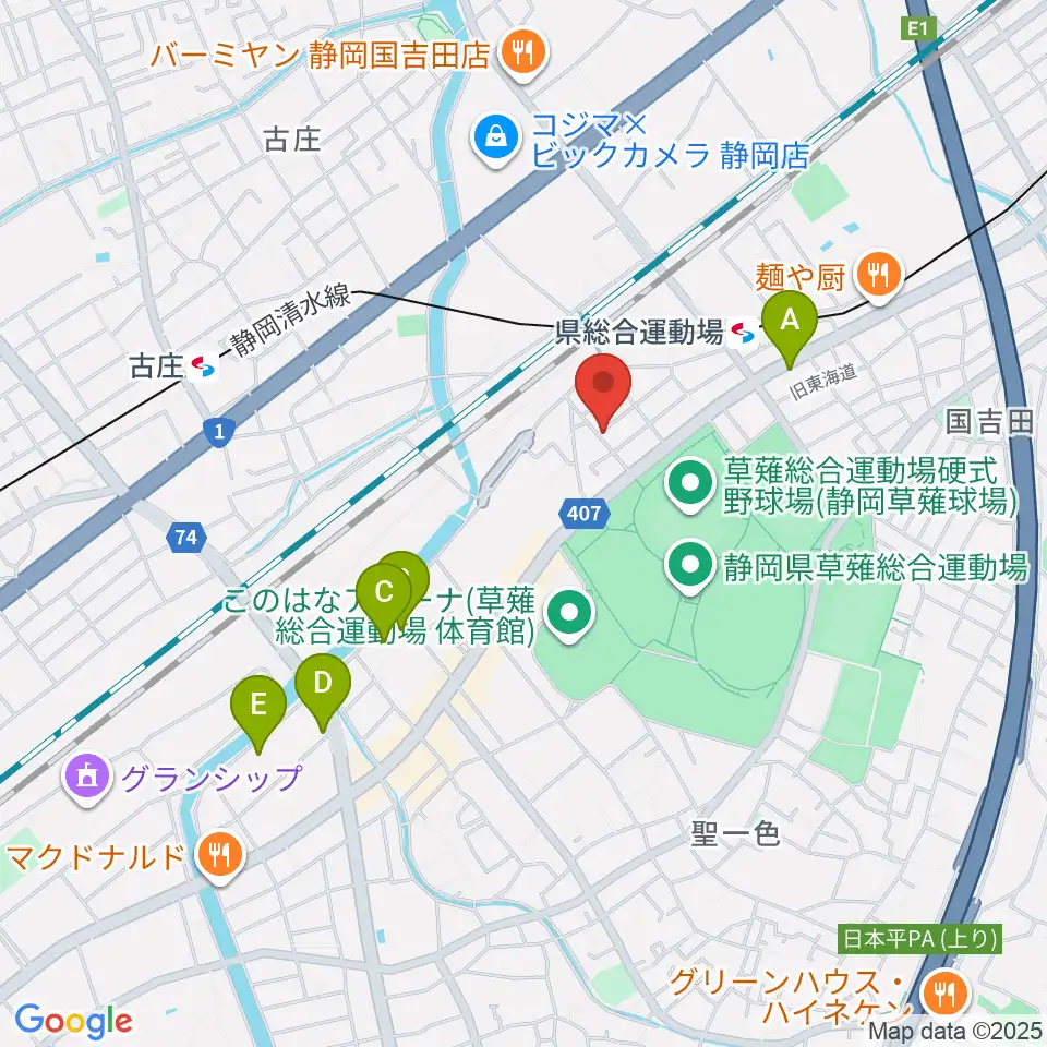 ヤマモトレコーディングスタジオ周辺のホテル一覧地図
