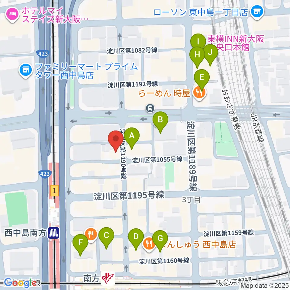 グスクミュージッククラブ周辺のホテル一覧地図