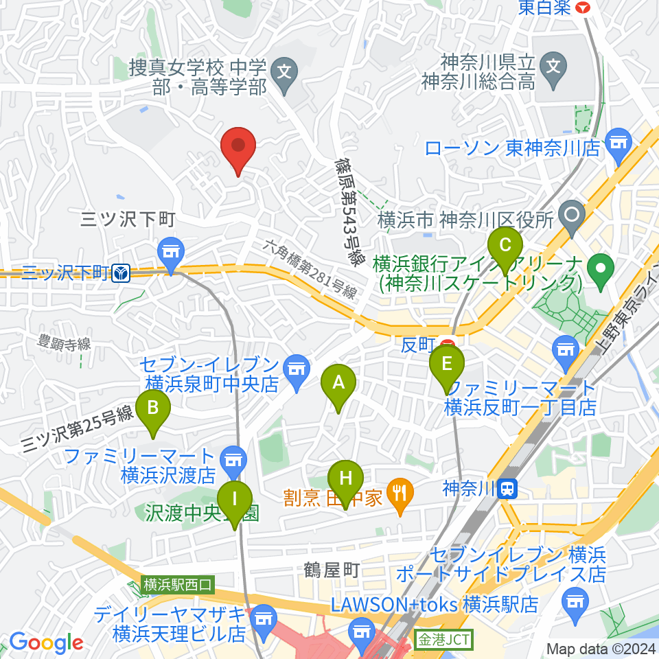 リバーシティミュージックエンタテインメント周辺のホテル一覧地図
