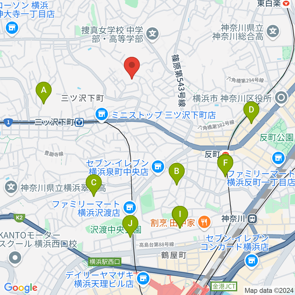 リバーシティミュージックエンタテインメント周辺のホテル一覧地図