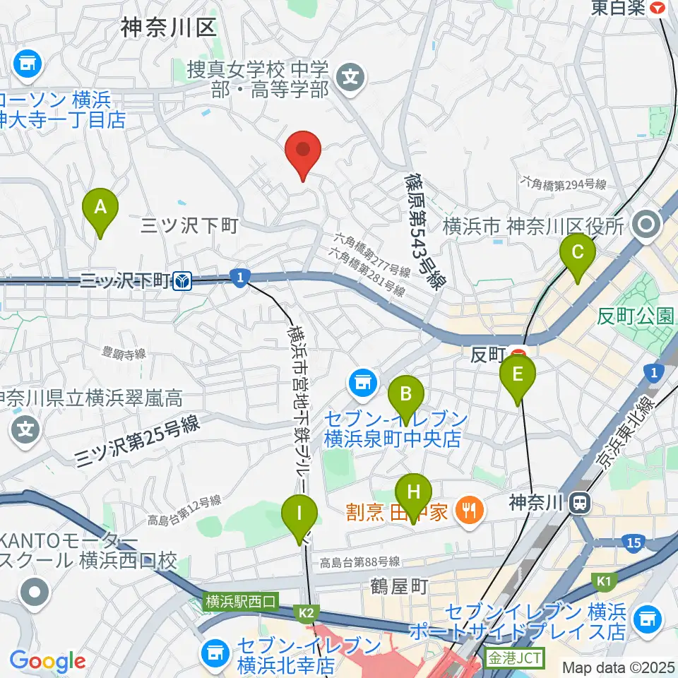 リバーシティミュージックエンタテインメント周辺のホテル一覧地図