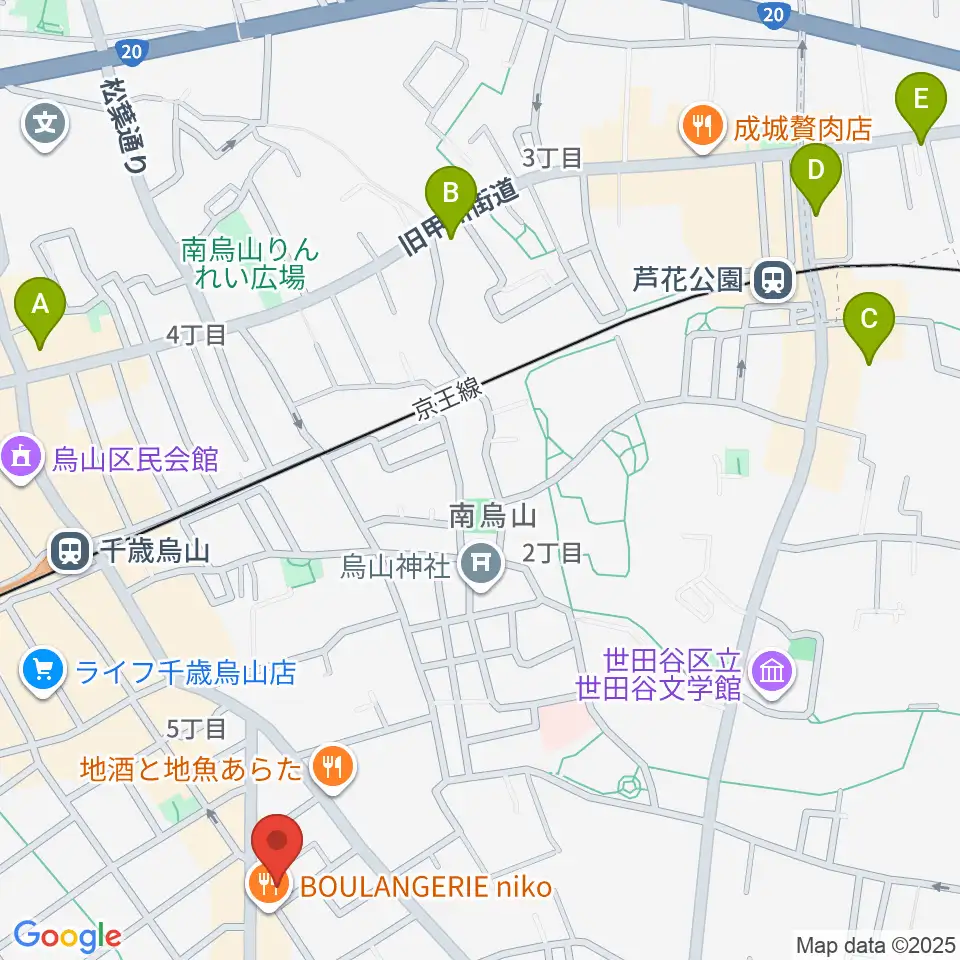 スタジオゼロナイン周辺のホテル一覧地図