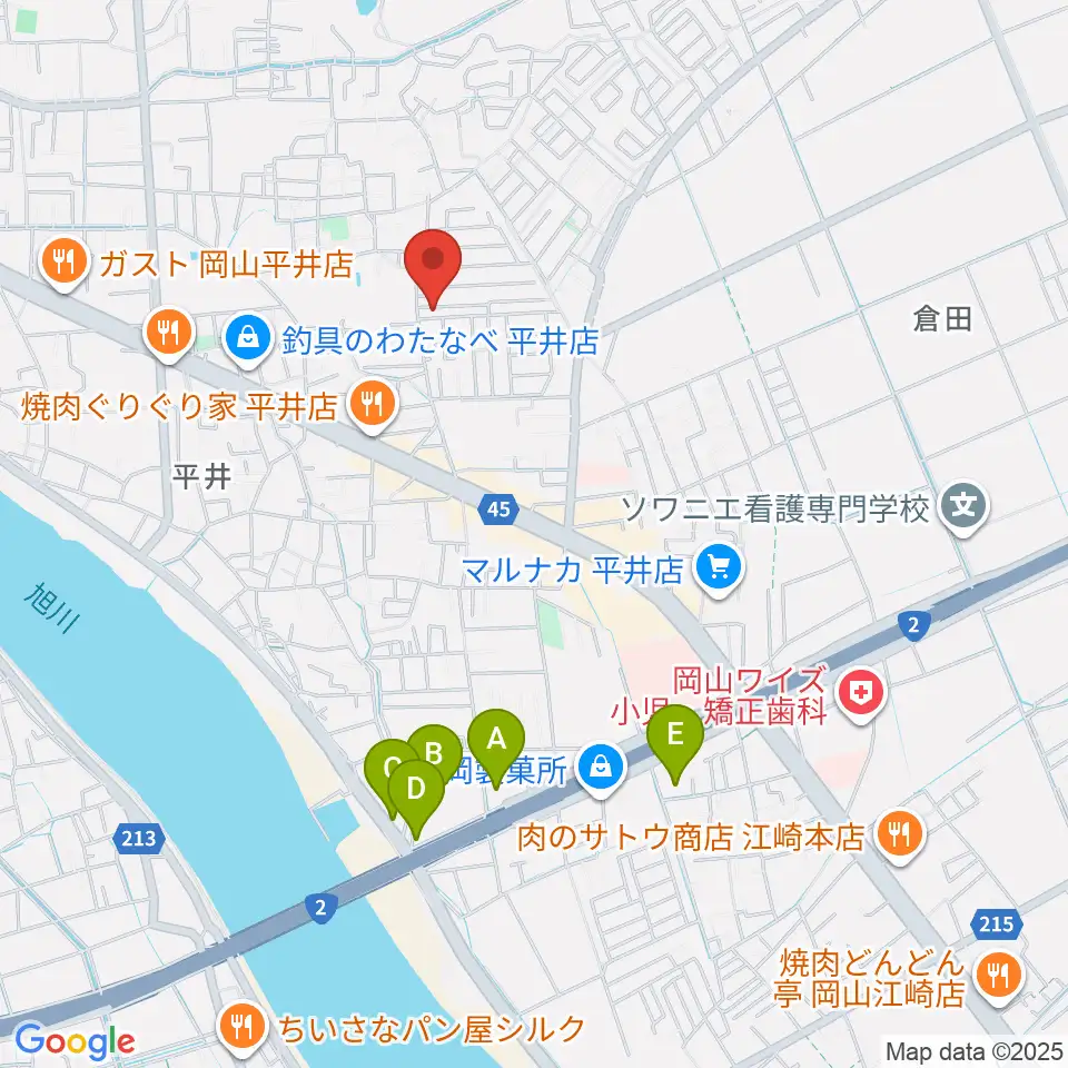 オトノハ周辺のホテル一覧地図