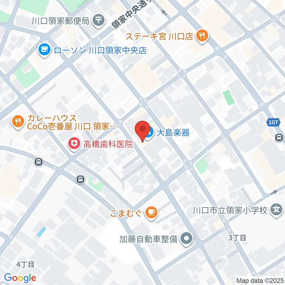 大島楽器周辺のホテル一覧地図