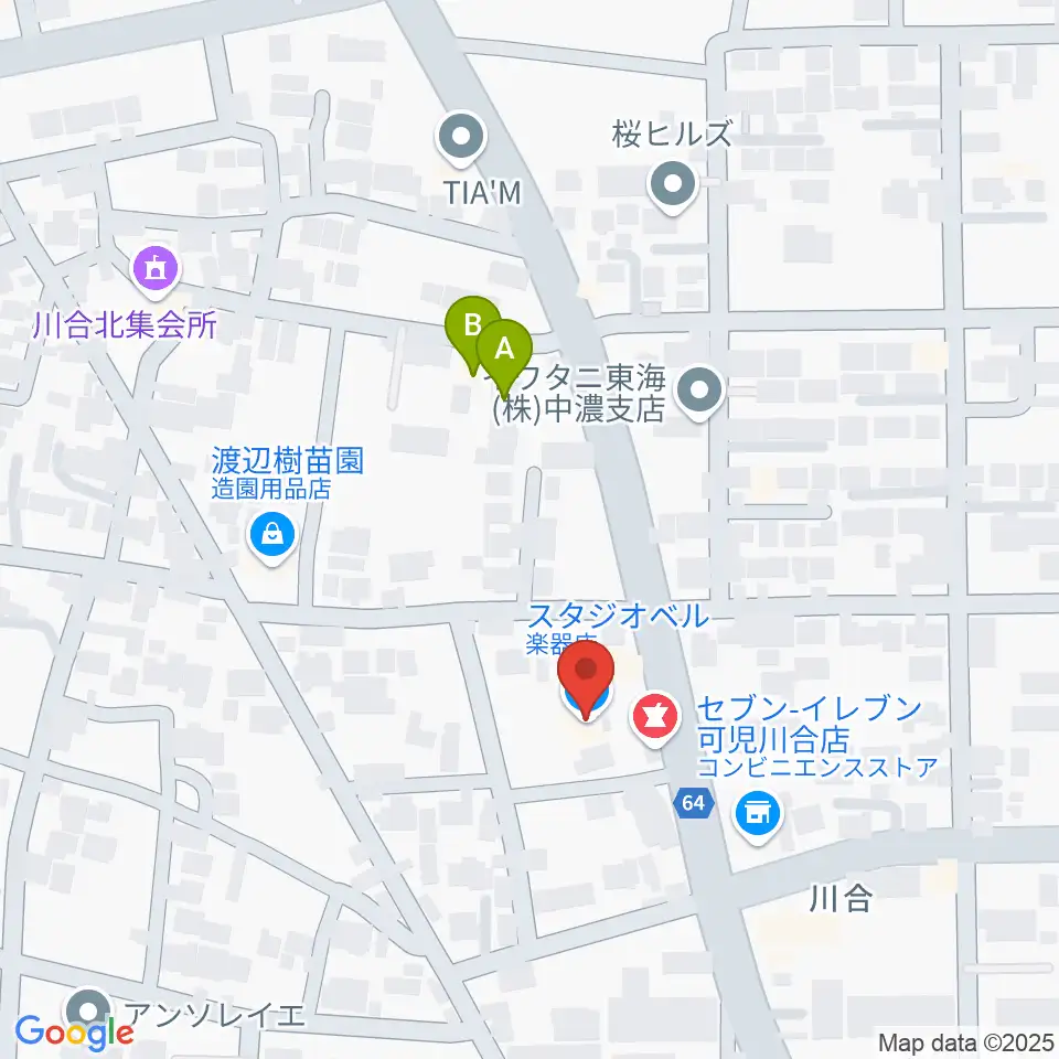 STUDIO BELL周辺のホテル一覧地図