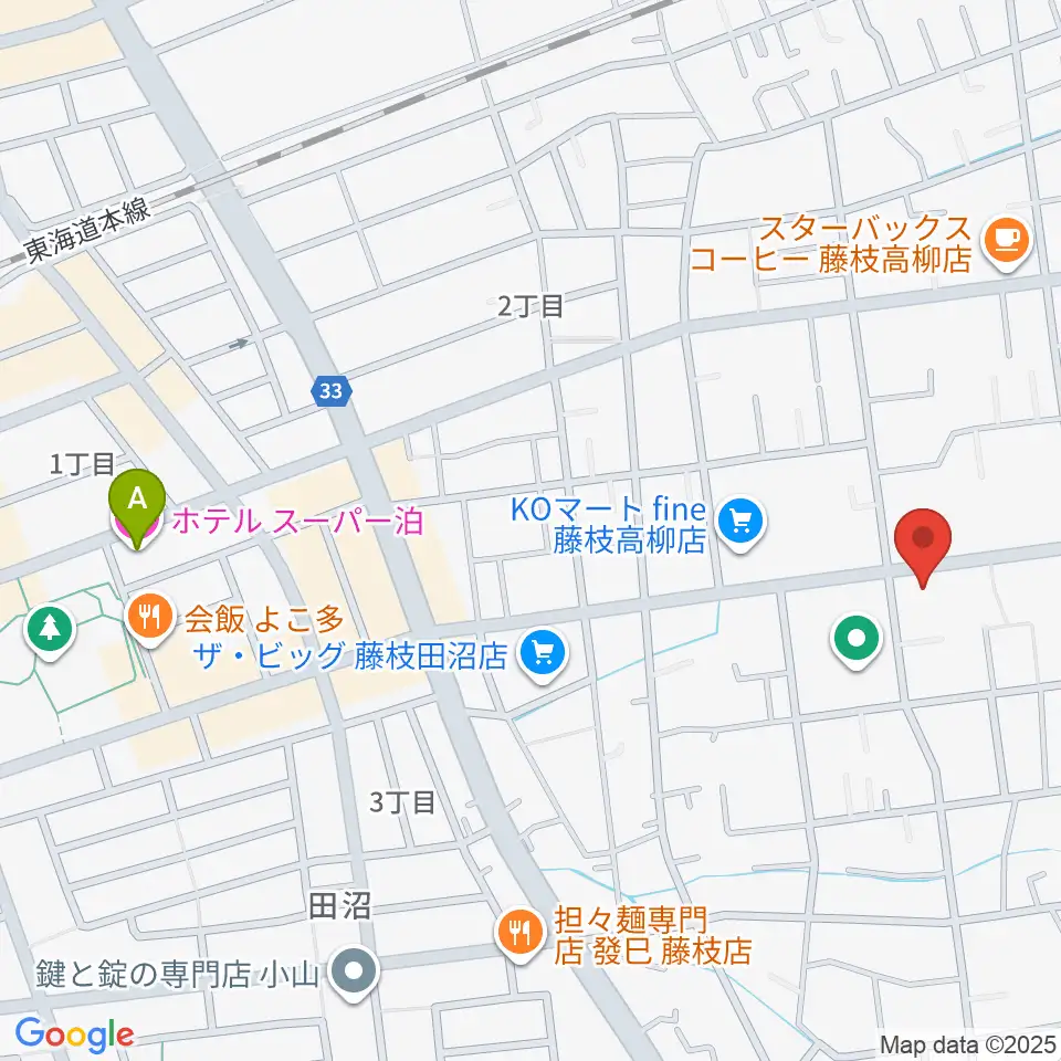 音楽天国 藤枝店周辺のホテル一覧地図