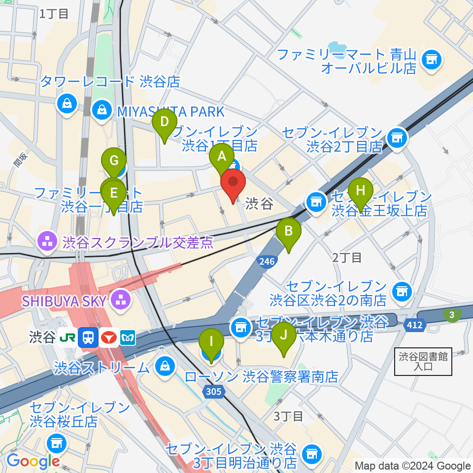 ヴォイスレッスンジャス周辺のホテル一覧地図