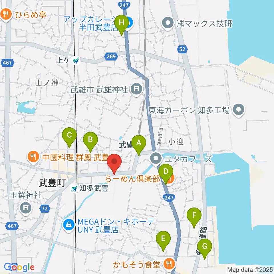 モリシタ楽器周辺のホテル一覧地図