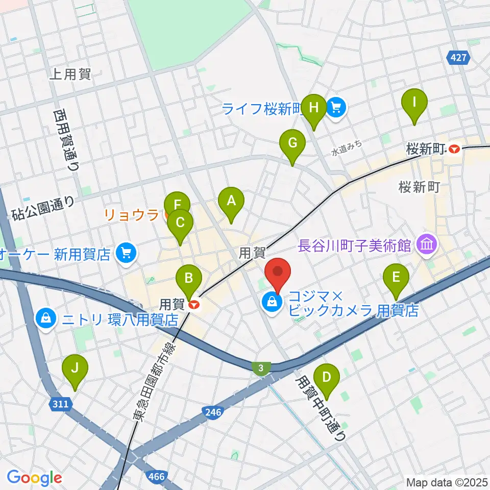 キャロルリトミックスクール周辺のホテル一覧地図