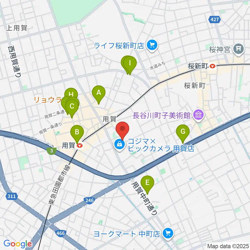 キャロルリトミックスクール周辺のホテル一覧地図