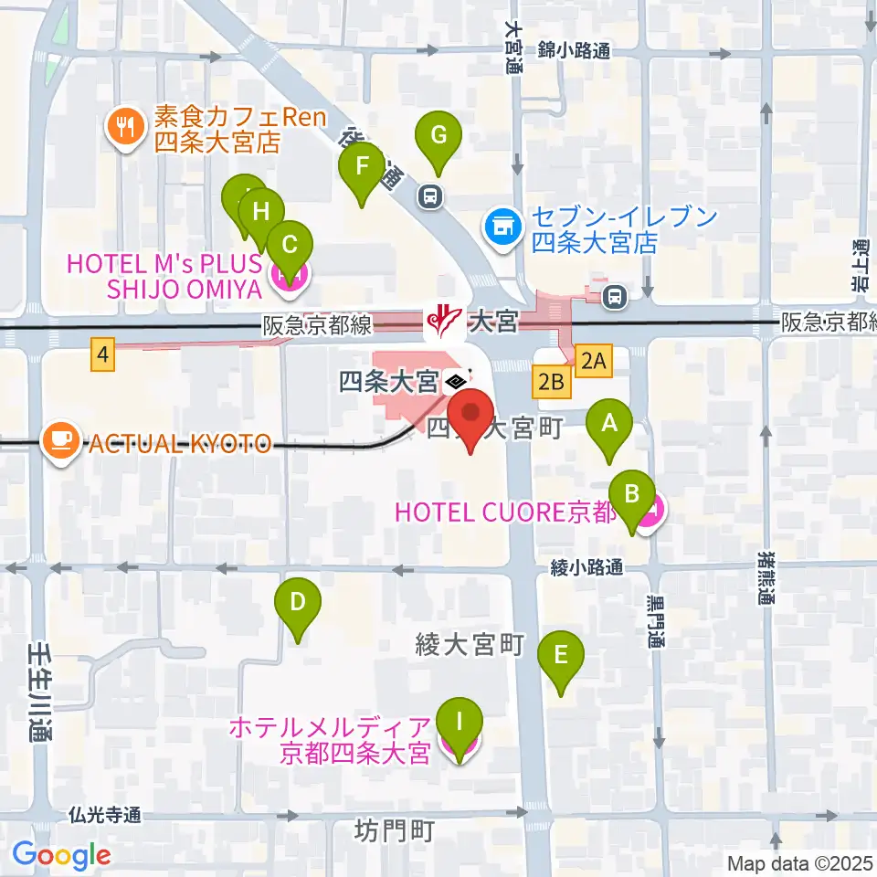 Studio246 KYOTO周辺のホテル一覧地図