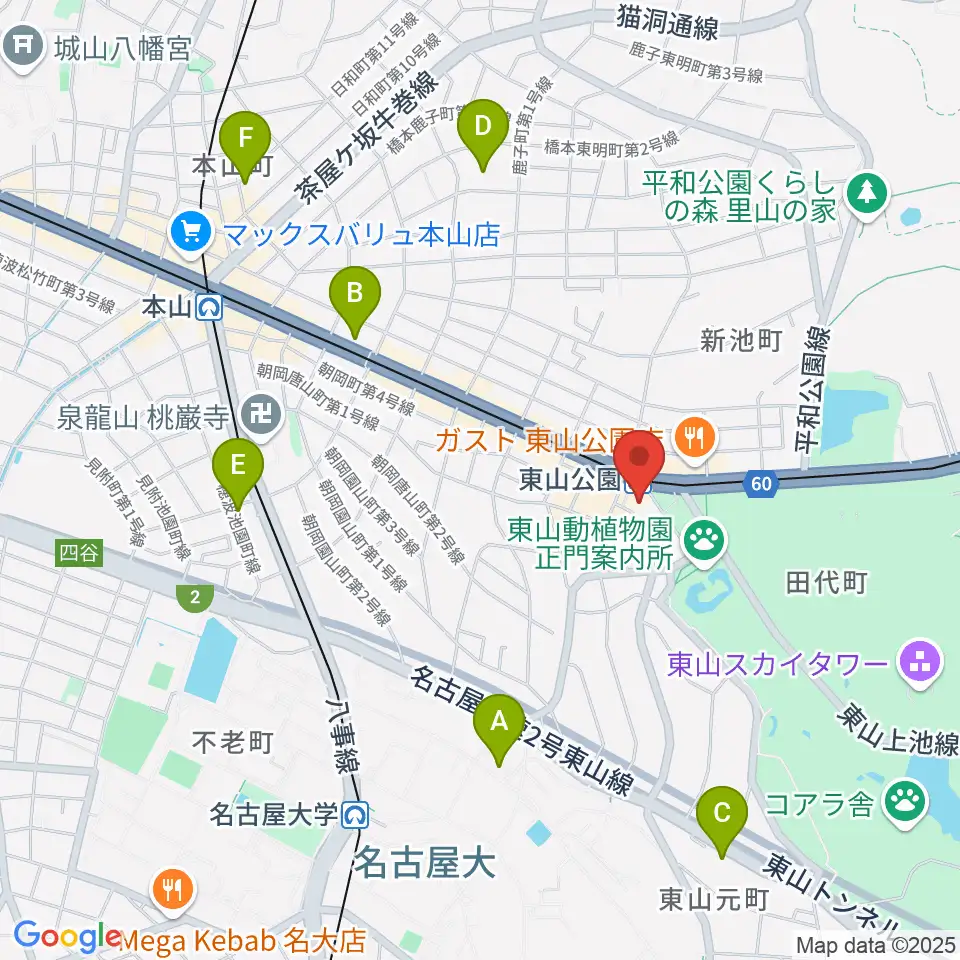 スタジオ246 NAGOYA周辺のホテル一覧地図