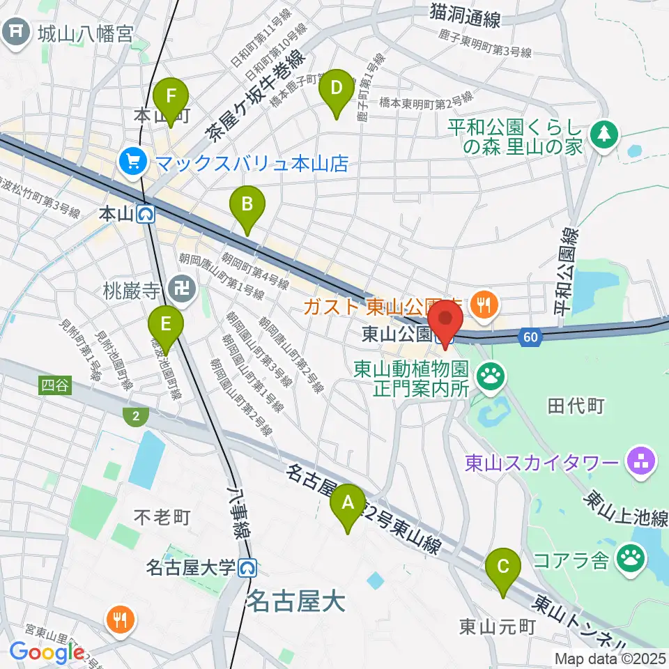 スタジオ246 NAGOYA周辺のホテル一覧地図