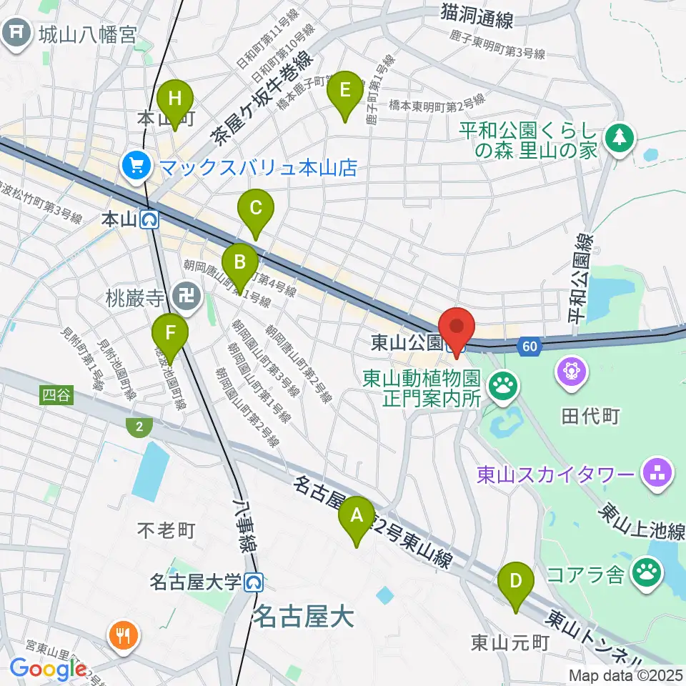 スタジオ246 NAGOYA周辺のホテル一覧地図