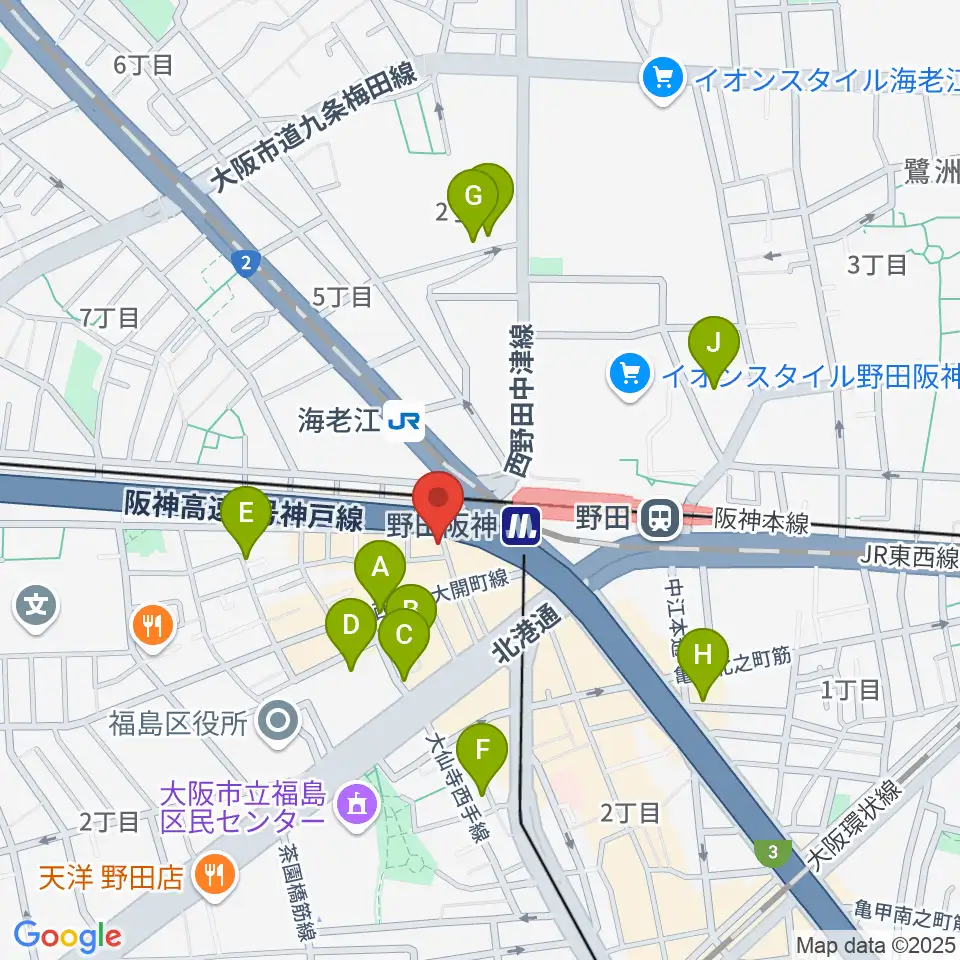 STUDIO JBL周辺のホテル一覧地図