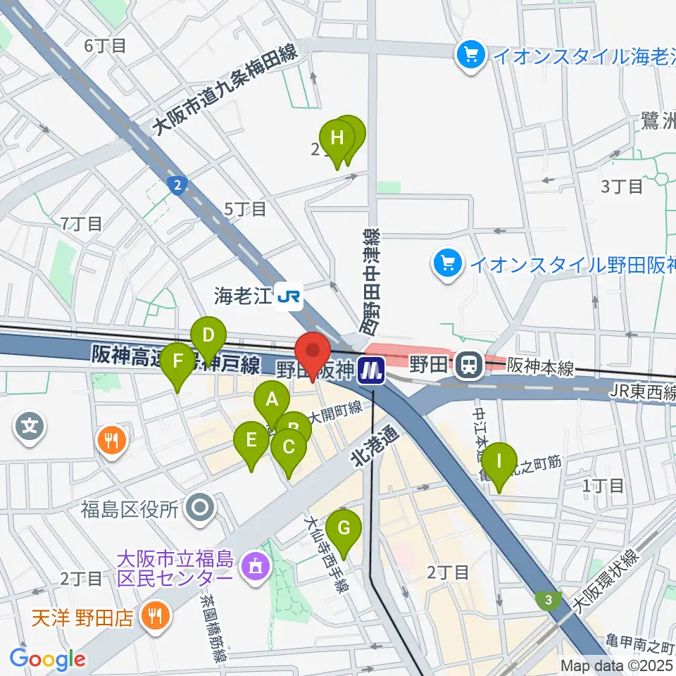 STUDIO JBL周辺のホテル一覧地図