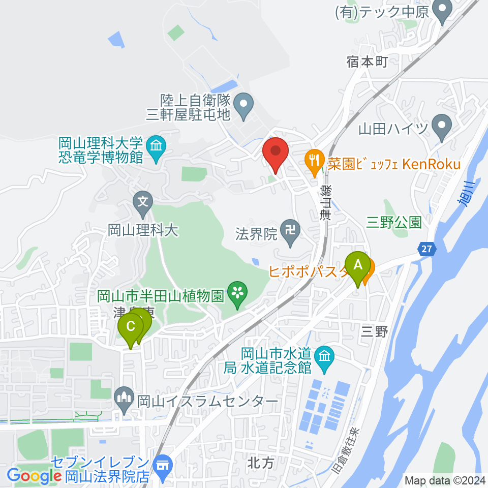 半田山スタジオ周辺のホテル一覧地図